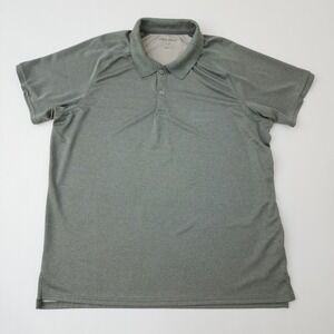 Eddie Bauer FreeDry Polo Shirt Mens XXL Green Short Sleeve Performance Golf Top
